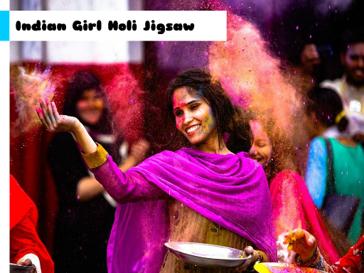 Indian Girl Holi Jigsaw